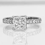 Verlovingsring Witgoud Diamant  (Natuurlijk) - Diamant, Sieraden, Tassen en Uiterlijk, Antieke sieraden