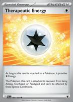 Therapeutic Energy 193/193 reverse holo Paldea evolved, Ophalen of Verzenden, Nieuw, Losse kaart, Foil
