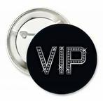 Button/magneet Vip Star met of zonder eigen tekst, Verzenden, Nieuw, Versiering, Overige