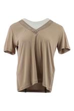 Vero Moda T-shirt in maat M Beige, Kleding | Dames, T-shirts, Vero Moda, Verzenden, Zo goed als nieuw, Beige
