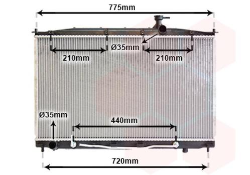 RADIATOR VOOR HYUNDAI SANTAFE 2007-2009 253102B100, Auto-onderdelen, Airco en Verwarming, Nieuw, Ophalen of Verzenden