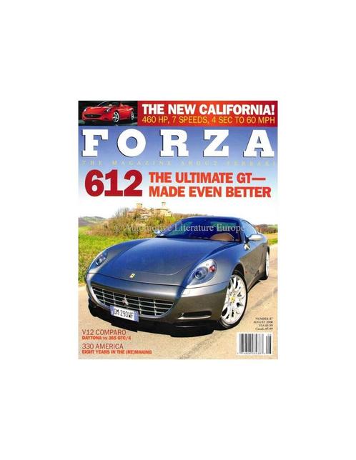 2008 FERRARI FORZA MAGAZINE 87 ENGELS, Boeken, Auto's | Folders en Tijdschriften, Ferrari