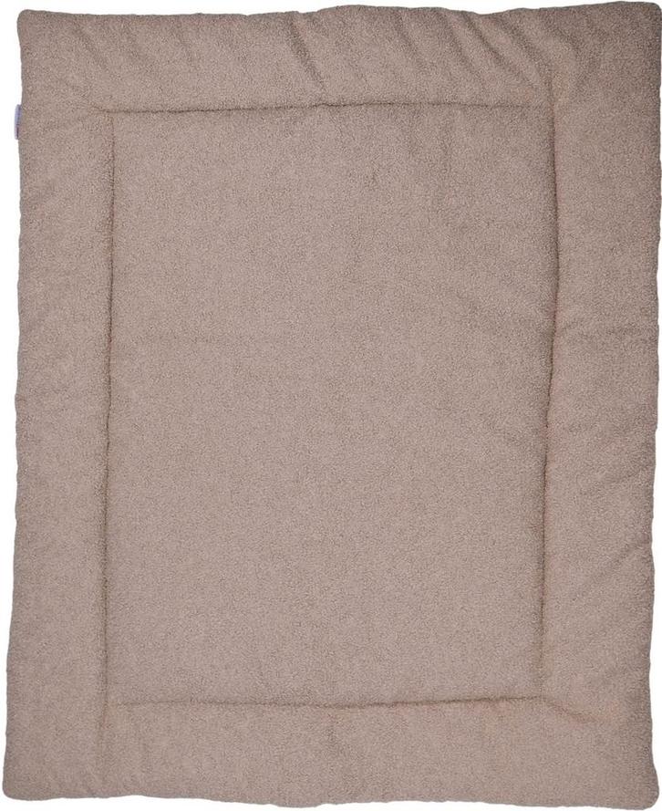 MamaLoes Teddy Boucle Nougat 80 x 100 cm Omkeerbaar Boxkleed, Kinderen en Baby's, Boxen, Nieuw, Verzenden