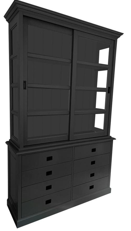 Buffetkast zwart  - zwart Hengelo 150 x 240cm, Huis en Inrichting, Kasten | Buffetkasten, Ophalen of Verzenden