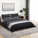 vidaXL Dekbedovertrekset 220x240 cm katoen zwart en wit, Verzenden, Nieuw