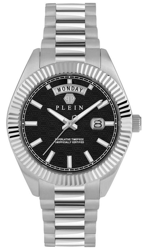 Philipp Plein PWPNA0824 Date Superlative Gent horloge, Sieraden, Tassen en Uiterlijk, Horloges | Heren, Staal, Nieuw, Staal, Overige merken