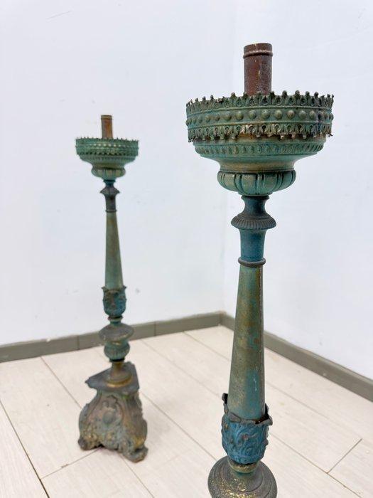 Kandelaber (2) - Messing, IJzer, Antiek en Kunst, Antiek | Overige Antiek