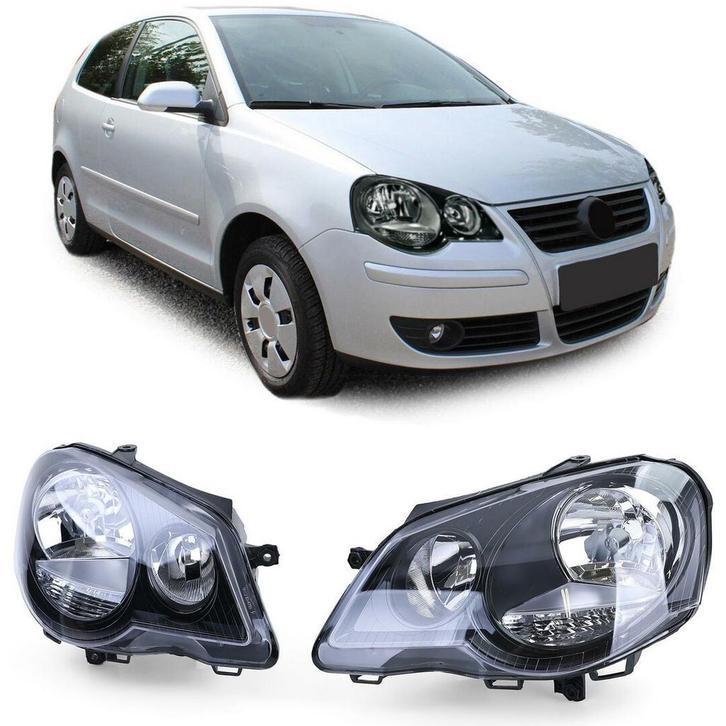 Cup Koplampen VW Polo 9N3 2005 - 2009 RL860, Auto-onderdelen, Verlichting, Nieuw, Herkomst onderdeel bekend, Volkswagen