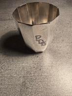 Kelk - .800 zilver - Decagonale ingekerfde bek, Antiek en Kunst