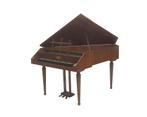 Mahoniehout vleugel William de Blaise spinet, 20e eeuw, Gebruikt
