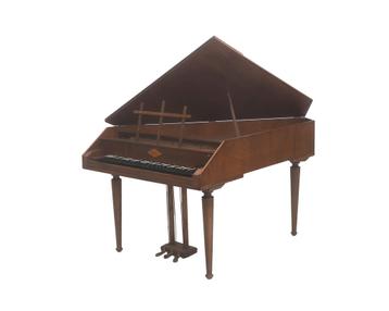 Mahoniehout vleugel William de Blaise spinet, 20e eeuw beschikbaar voor biedingen