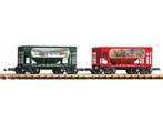 PIKO 38951 G 2er Set Schüttgutwagen Weihnachten (grootspoor, Ophalen of Verzenden, Nieuw, Overige typen, Analoog