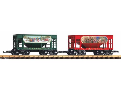 PIKO 38951 G 2er Set Schüttgutwagen Weihnachten (grootspoor, Hobby en Vrije tijd, Modeltreinen | Overige schalen, Overige typen