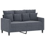 vidaXL Fluwelen Bank 120cm Grijs - Tweedekansje! OP=OP, Huis en Inrichting, Banken | Bankstellen, Gebruikt, Tweepersoons, 75 tot 100 cm