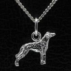 Zilveren Beauceron ketting hanger - oren ongecoupeerd - k..., Verzenden, Nieuw