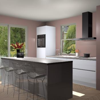 Sneeuwwitte hoogglans greeploze keuken Toulouse 52571, Huis en Inrichting, Keuken | Complete keukens, Verzenden