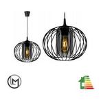 Hanglamp – Industrieel draad/glas – kappen ‘Smoke’, Verzenden, Nieuw, Glas, Industrieel 