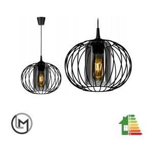 Hanglamp – Industrieel draad/glas – kappen ‘Smoke’ beschikbaar voor biedingen