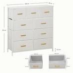 TRUUSK Ladekast Sideboard Met 9 Stoffen Laden, Ladekast Met, Verzenden, Nieuw