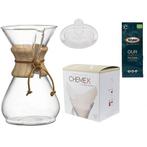 Chemex Slow Coffee Set 10-kops, Ophalen of Verzenden, Nieuw