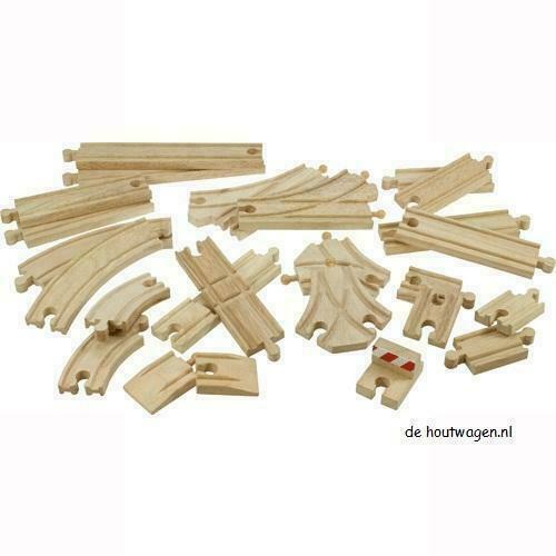 Houten Treinbaan Houten Treinrails te koop bij De Houtwagen, Kinderen en Baby's, Speelgoed | Houten speelgoed, Overige typen, Nieuw