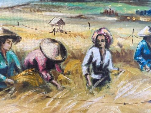 Indonesie - Graanveld, Antiek en Kunst, Kunst | Niet-Westerse kunst