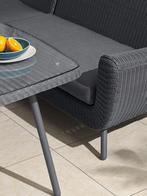 Hoek Lounge Diningset Jonah Wicker Donkergrijs The Outsider, Tuin en Terras, Tuinsets en Loungesets, Verzenden, Nieuw