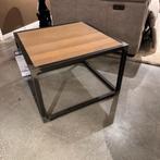 Salontafel Dahlia Massiek Eiken Lichtgrijs - Pronto Wonen, Huis en Inrichting, Tafels | Salontafels, 50 tot 100 cm, Eikenhout