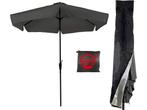 CUHOC - Grijze Stokparasol met Hoes - 3m - Molen - Redlabel, Verzenden, Zo goed als nieuw