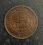 Italiaans Somaliland. 2 Bese / 4 Bese 1910