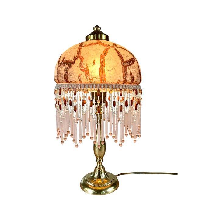 Lamp - Verguld messing - Champignonlamp, Antiek en Kunst, Curiosa en Brocante
