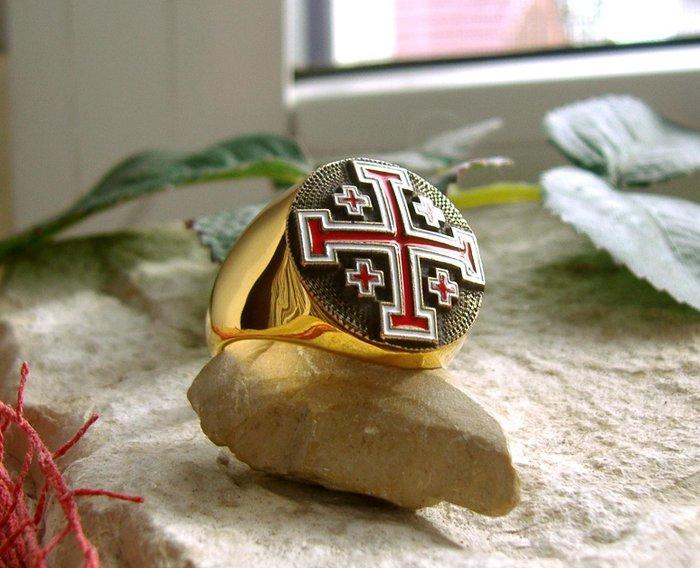AJS Zeldzaam Handgemaakt Jeruzalem Kruis Hypoallergeen, Antiek en Kunst, Antiek | Boeken en Bijbels