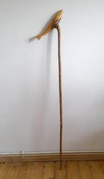 Wandelstok - Hout - Landelijke rietstengel, Antiek en Kunst