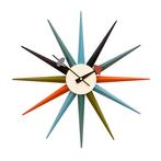 Starburst clock reproductie Wandklok, Huis en Inrichting, Woonaccessoires | Klokken, Nieuw, Verzenden