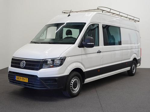 Volkswagen Crafter 177PK Automaat Dubbele cabine L4H3/L3H2, Auto's, Bestelauto's, Lease, Overige kleuren, Automaat, Wit, Financial lease