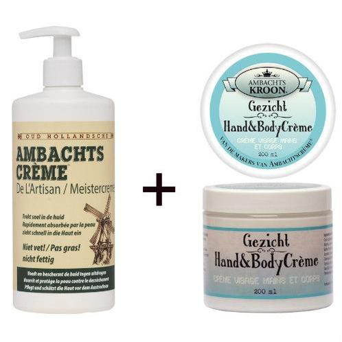 1x Ambachtscrème 450ml + 1x Ambachtskroon Gezichtscreme, Sport en Fitness, Gezondheidsproducten en Wellness, Verzenden