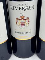 2017 Château Liversan - Haut-Médoc Cru Bourgeois - 3 Magnums, Verzamelen, Nieuw