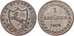 Kreuzer 1808 Schweiz-schaffhausen, Stadt, Postzegels en Munten, Munten | Europa | Niet-Euromunten, Verzenden