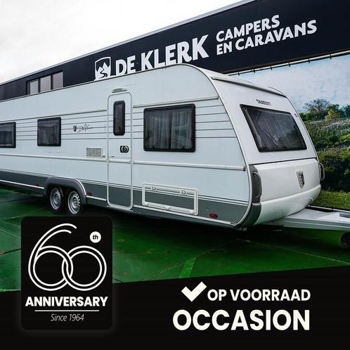 Tabbert DA VINCI 700 KD, Caravans en Kamperen, Caravans, 1500 - 2000 kg, Disselslot, Douche, Kachel, Koelkast, Ringverwarming