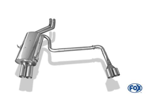 FOX einddemper li./re. 4x76mm Typ13, BMW E46 | 3-Serie E46 -, Auto-onderdelen, Uitlaatsystemen, Nieuw, BMW, Verzenden