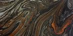 Marmerlook vloertegel Strom Nero gepolijst zwart 60x120 cm, Nieuw, 60 cm of meer, Keramiek, Ophalen of Verzenden