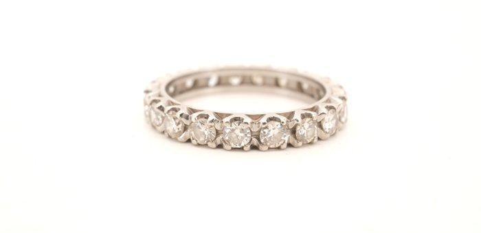 Ring - 19.2 kt. Witgoud Diamant (Natuurlijk) -, Sieraden, Tassen en Uiterlijk, Ringen