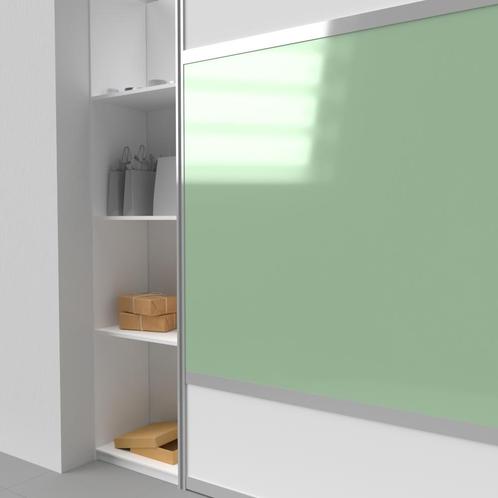 Lacobel pastel green 6 mm (onafgewerkt), Doe-het-zelf en Verbouw, Glas en Ramen, Nieuw, Ophalen of Verzenden