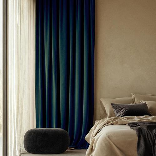 Fresh and Co Velvet Gordijnen Verduisterend - Haken of, Huis en Inrichting, Slaapkamer | Beddengoed, Dekbedovertrek, Nieuw, Verzenden
