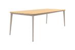 Vdgarde Premium Alaska tuintafel - teak/alu - mokka- 240x100, Verzenden, Nieuw, Rond, Hout