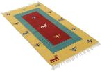 Moderne Indo Kelim van wol - Vloerkleed - 140 cm - 72 cm -, Nieuw
