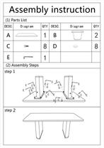 EETTAFEL TOLOSA CM 180X90X76, Huis en Inrichting, Tafels | Eettafels, Ophalen of Verzenden, Nieuw