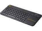 Veiling - Logitech K400 Plus - Draadloos Touch Toetsenbord, Computers en Software, Toetsenborden, Nieuw