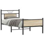 vidaXL Bedframe zonder matras hout sonoma eikenkleurig, Eenpersoons, Bruin, Verzenden, Nieuw