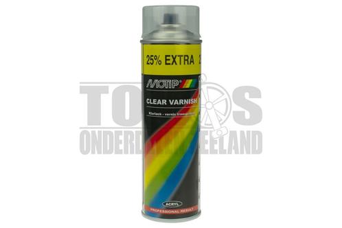 MoTip Spuitlak blanke lak mat 500ml, Doe-het-zelf en Verbouw, Verf, Beits en Lak, Nieuw, Ophalen of Verzenden